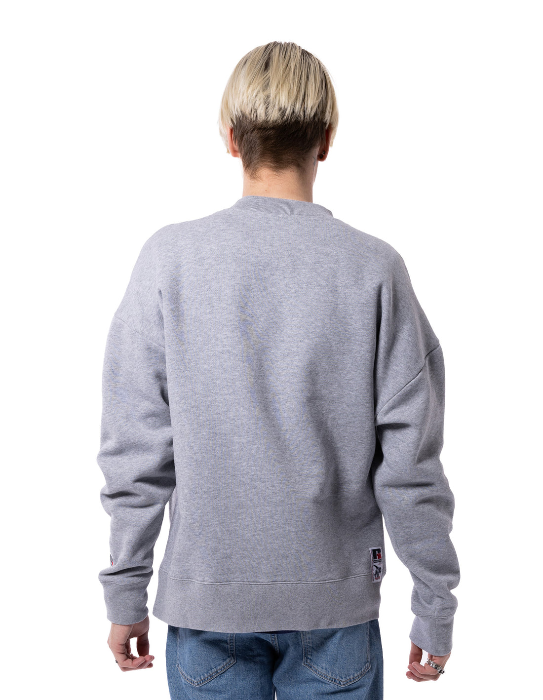 Pánské Svetr S Výstřihem Do Posádky Russell Athletic Unisex High Neck Šedé | JFK-354079