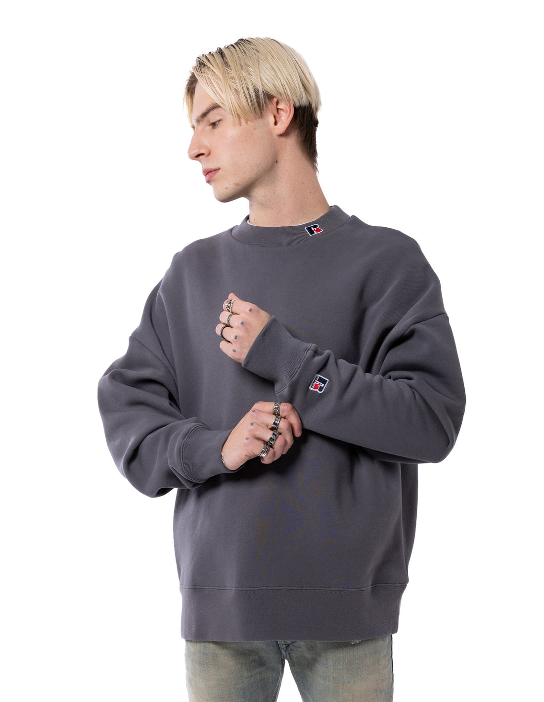 Pánské Svetr S Výstřihem Do Posádky Russell Athletic Unisex High Neck Černé | ORZ-813072