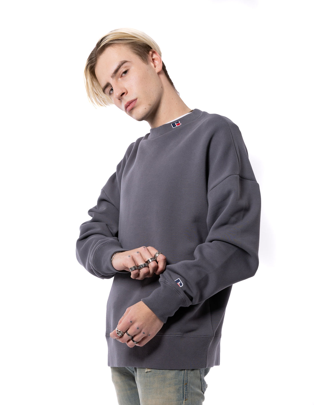 Pánské Svetr S Výstřihem Do Posádky Russell Athletic Unisex High Neck Černé | ORZ-813072