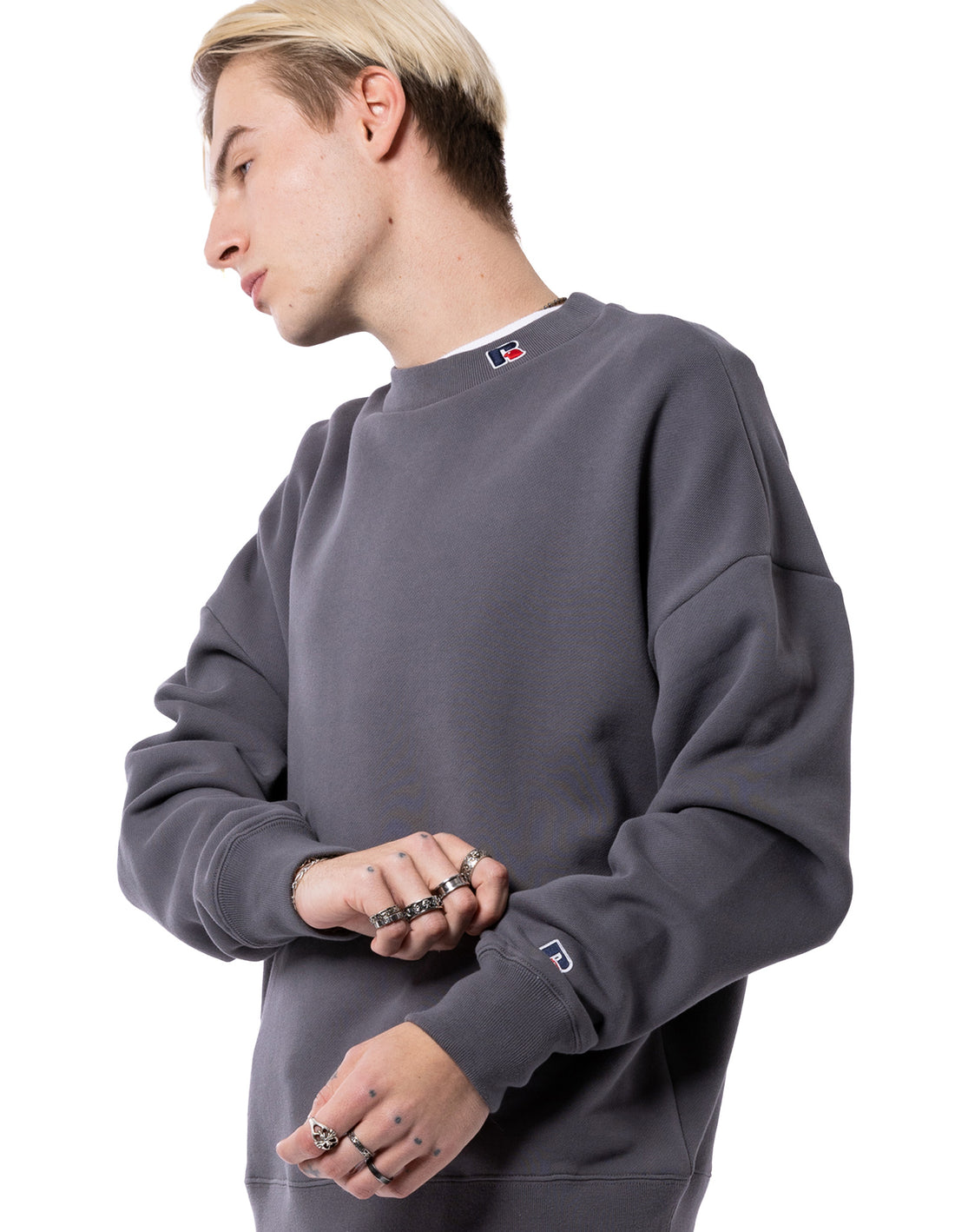 Pánské Svetr S Výstřihem Do Posádky Russell Athletic Unisex High Neck Černé | ORZ-813072