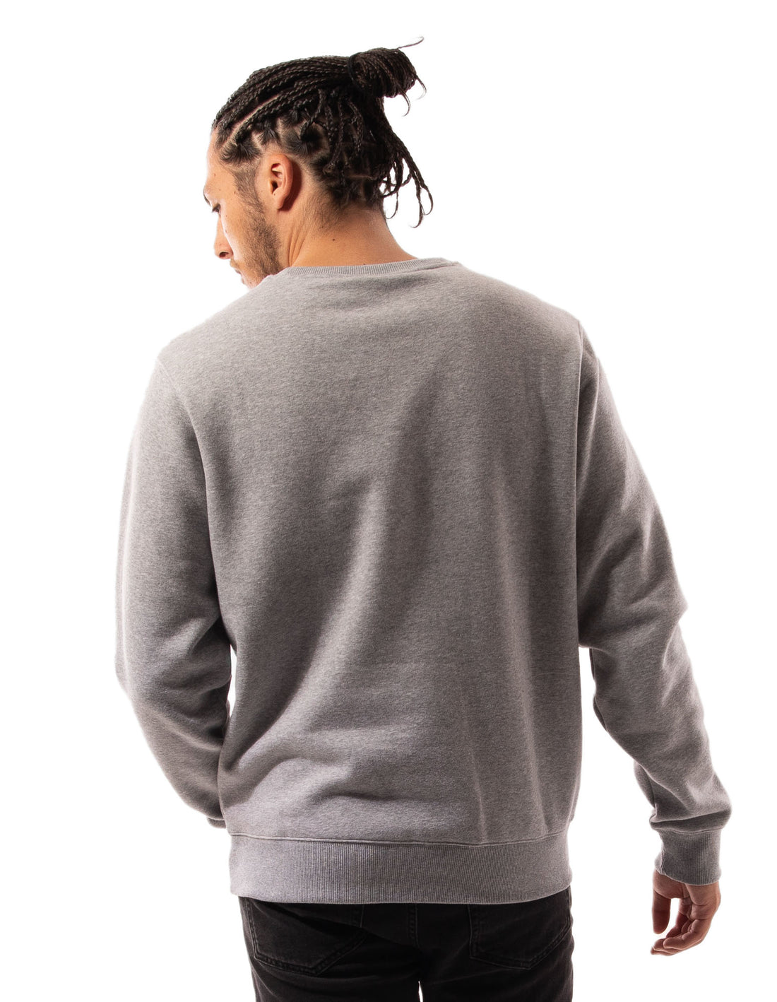 Pánské Svetr S Výstřihem Do Posádky Russell Athletic Originals Small Arch Šedé | PET-294368