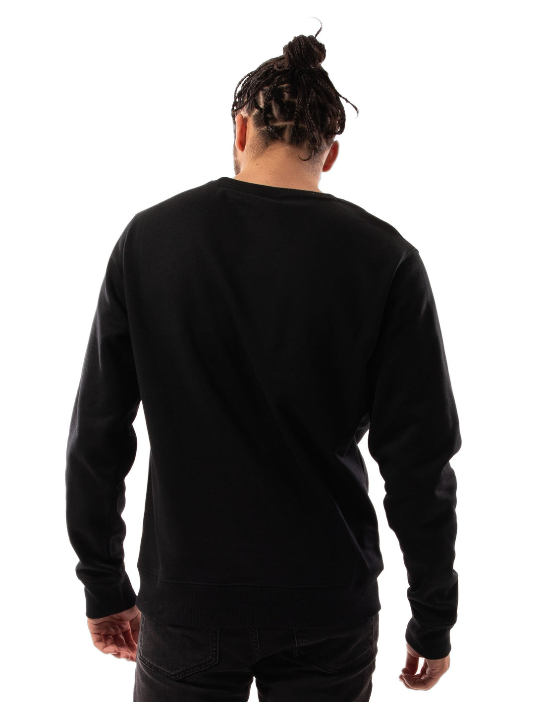 Pánské Svetr S Výstřihem Do Posádky Russell Athletic Originals Small Arch Černé | YIV-916542