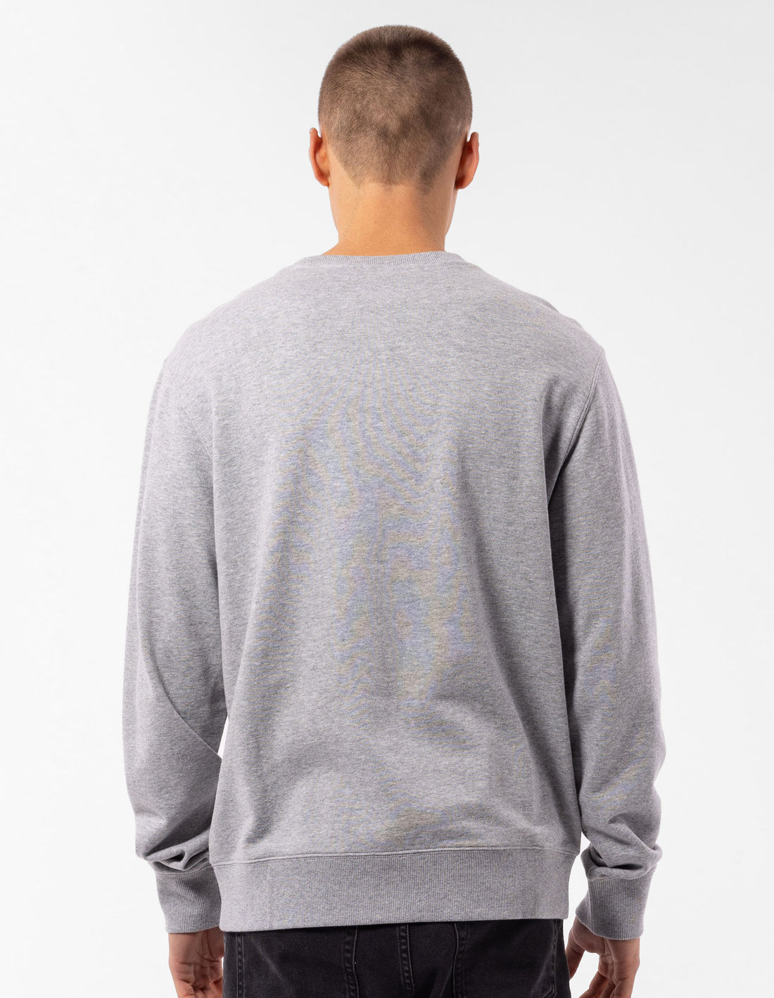 Pánské Svetr S Výstřihem Do Posádky Russell Athletic Originals Big Arch Unbrushed Šedé | FUG-132705
