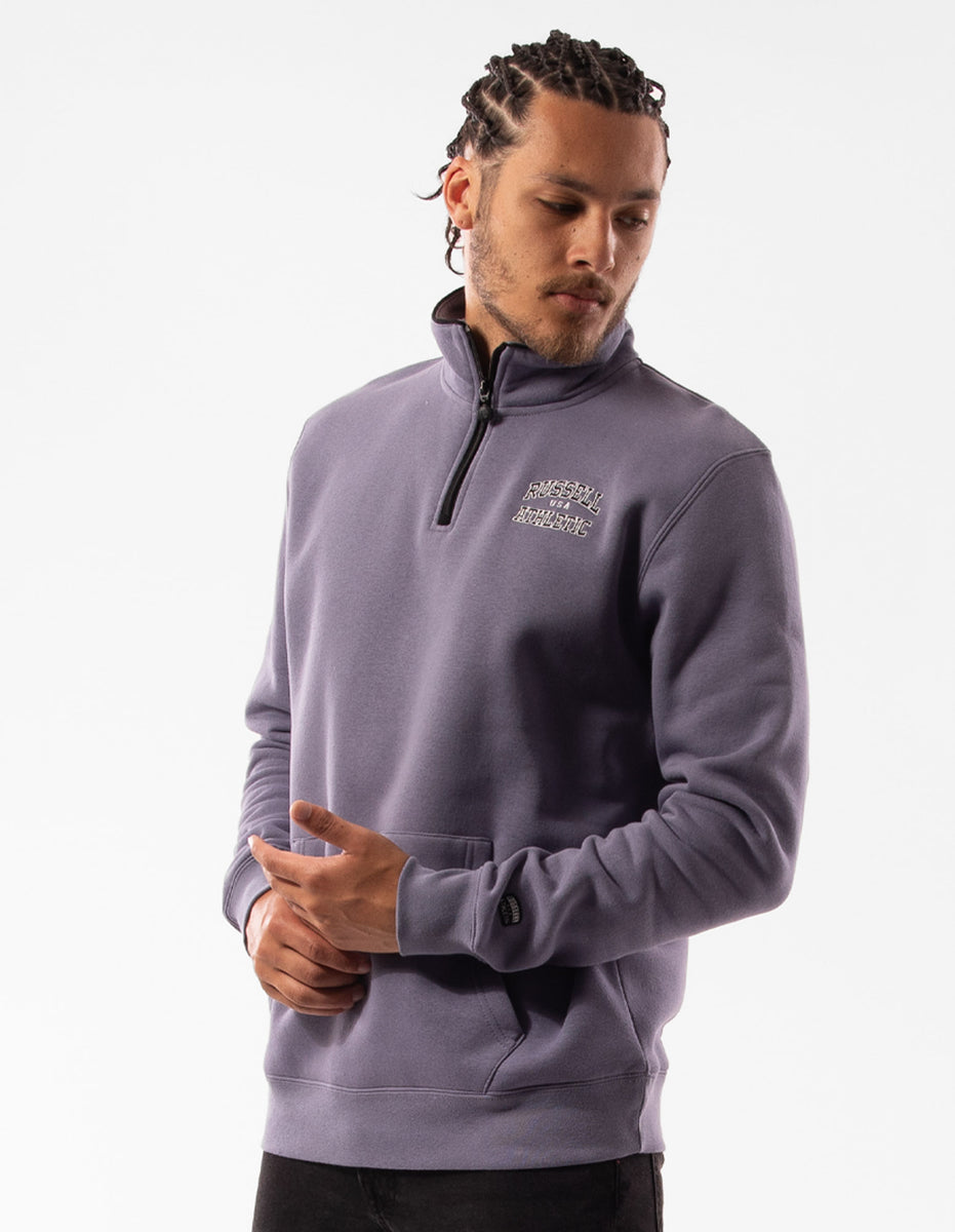 Pánské Top Russell Athletic Arch 1/4 Zip Fialové | VYN-375019