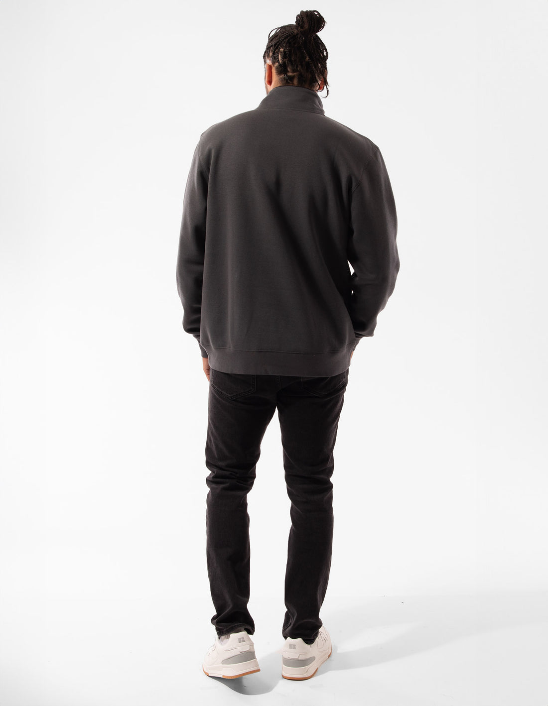Pánské Top Russell Athletic Arch 1/4 Zip Tmavě Šedé | AJK-487356
