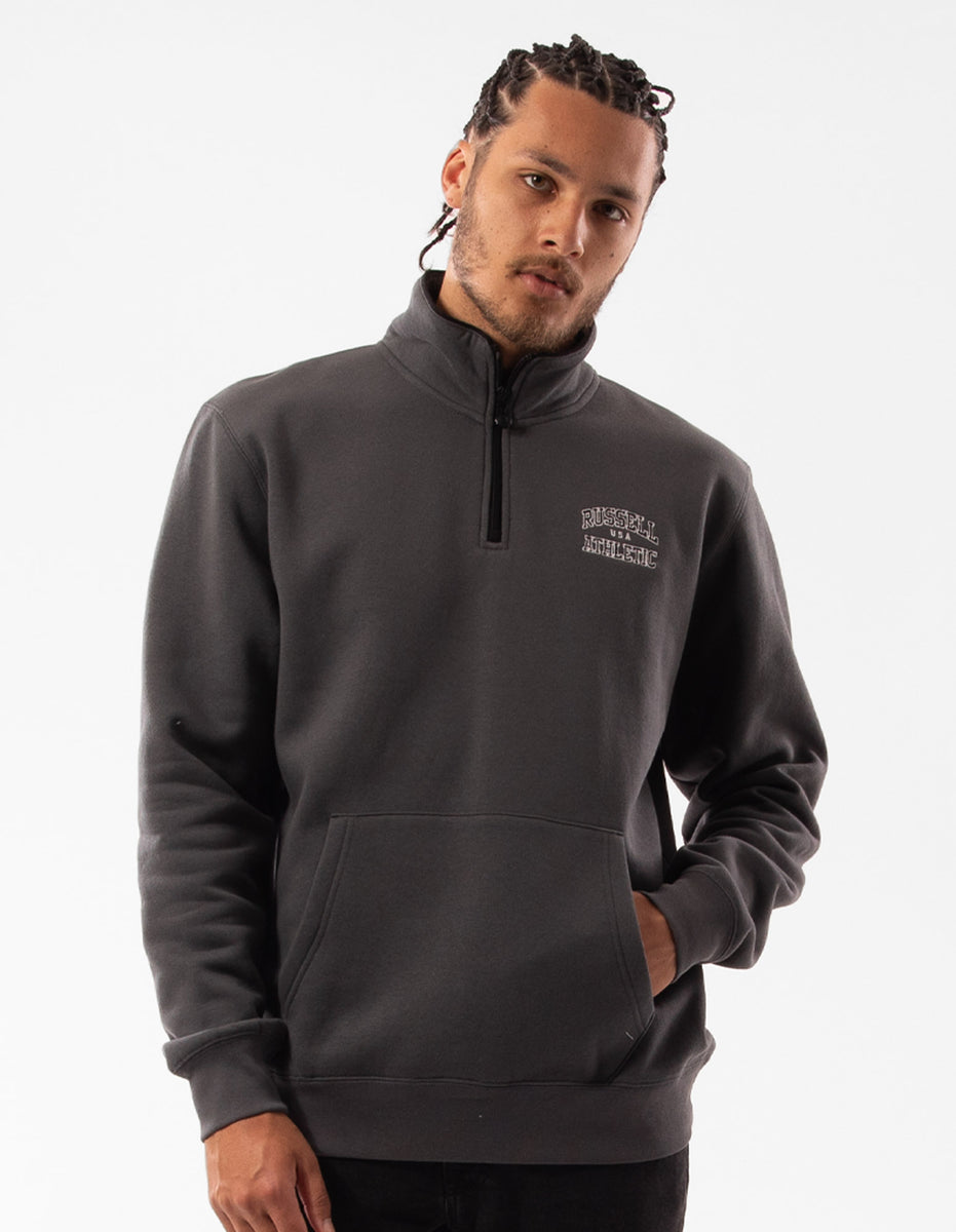 Pánské Top Russell Athletic Arch 1/4 Zip Tmavě Šedé | AJK-487356