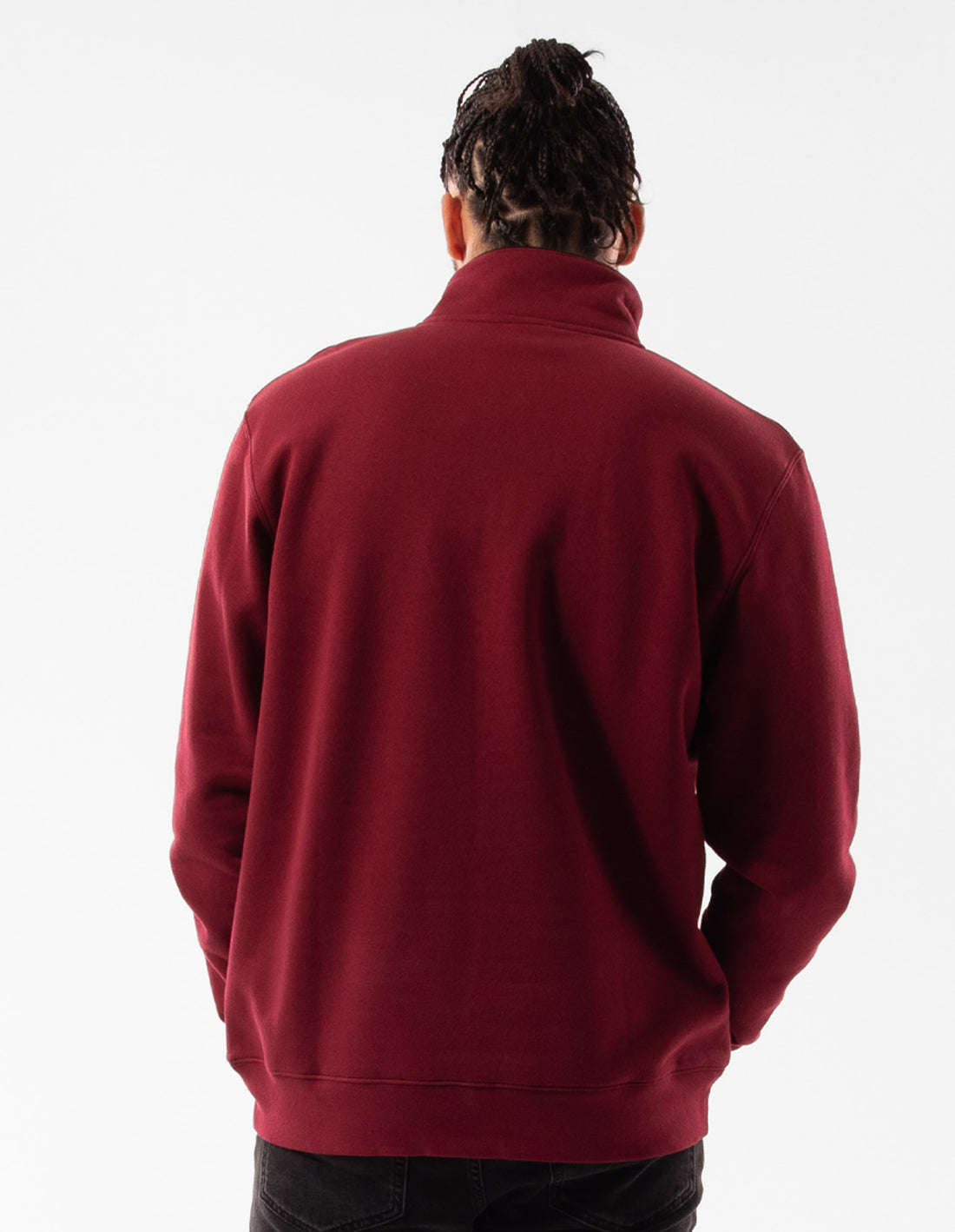 Pánské Top Russell Athletic Arch 1/4 Zip Vínové | PSJ-286731