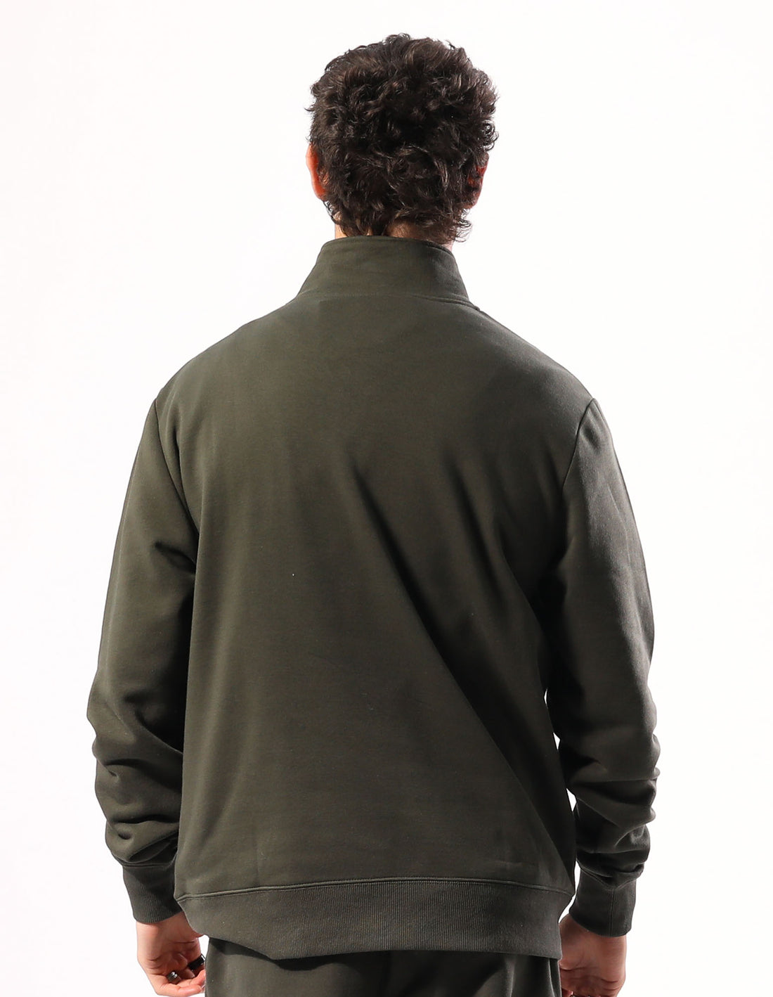 Pánské Top Russell Athletic Brooklyn Quarter Zip Olivy Zelené | GEM-487019