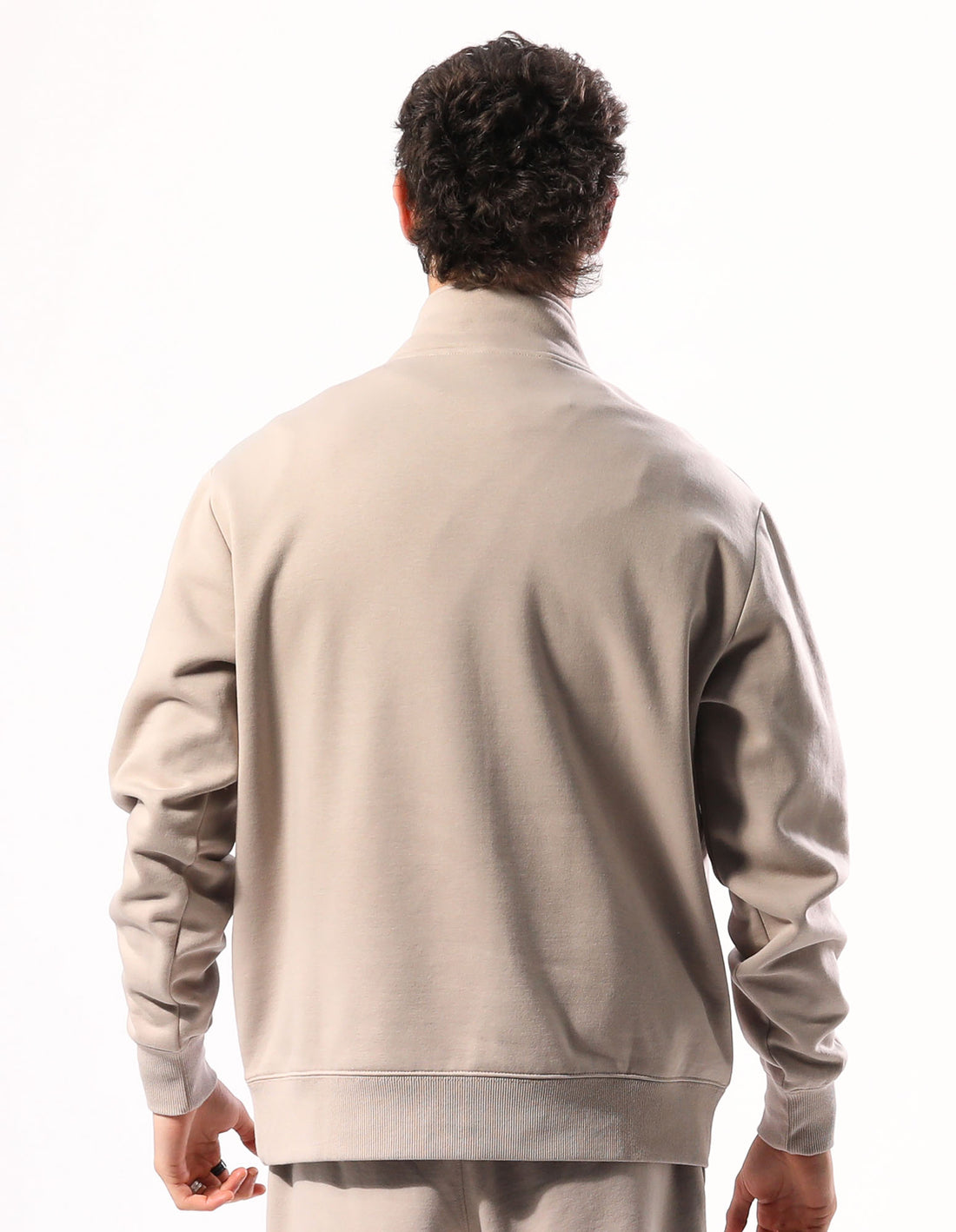 Pánské Top Russell Athletic Brooklyn Quarter Zip Béžový | BNJ-084975