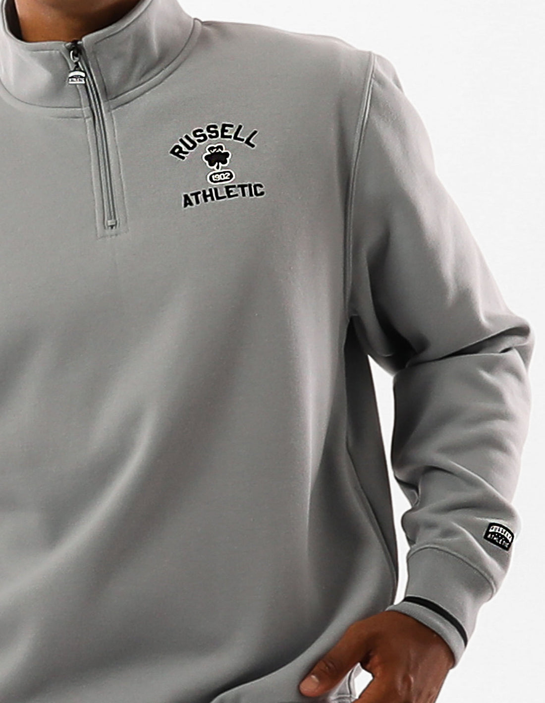 Pánské Top Russell Athletic Lexington 1/4 Zip Šedé | VNX-062379