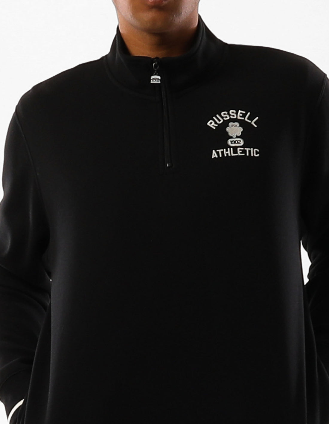 Pánské Top Russell Athletic Lexington 1/4 Zip Černé | GQK-385607