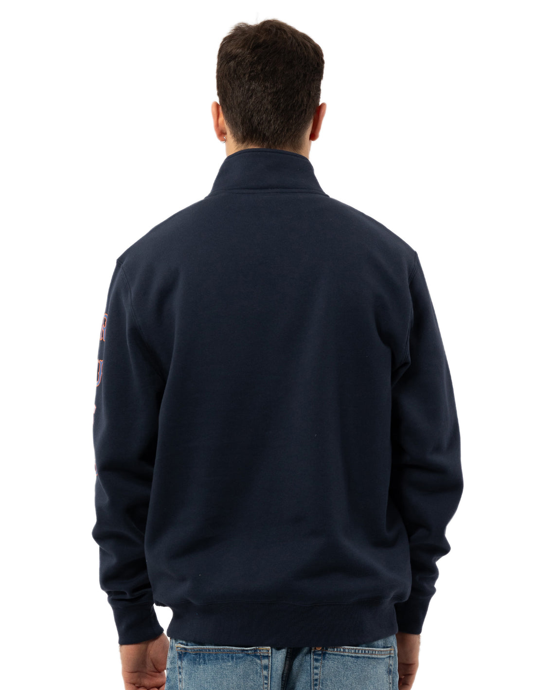 Pánské Top Russell Athletic Strike Out 1/4 Zip Tmavě Blankyt | SLV-601427