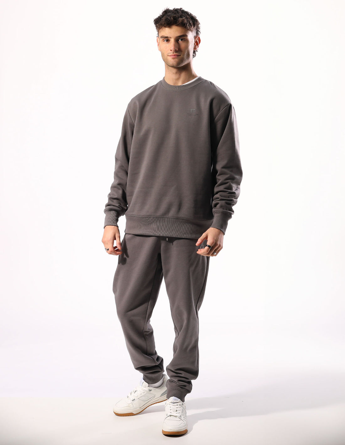 Pánské Track pants Russell Athletic Brooklyn Cuffed Šedé Hnědé | APK-725409