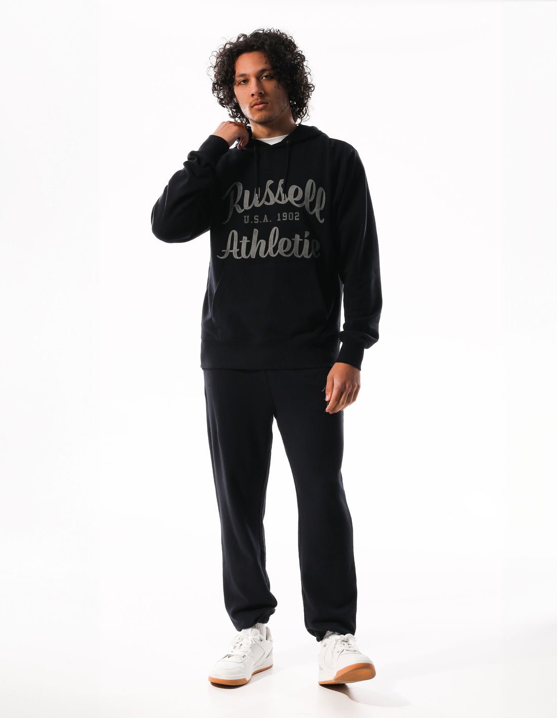 Pánské Track pants Russell Athletic Distressed Baseball Šedé | FRB-621435