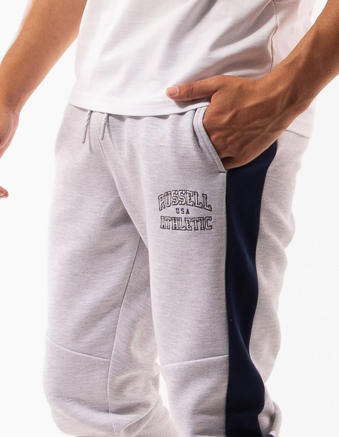 Pánské Track pants Russell Athletic Hellcat Bílé | CKH-397201