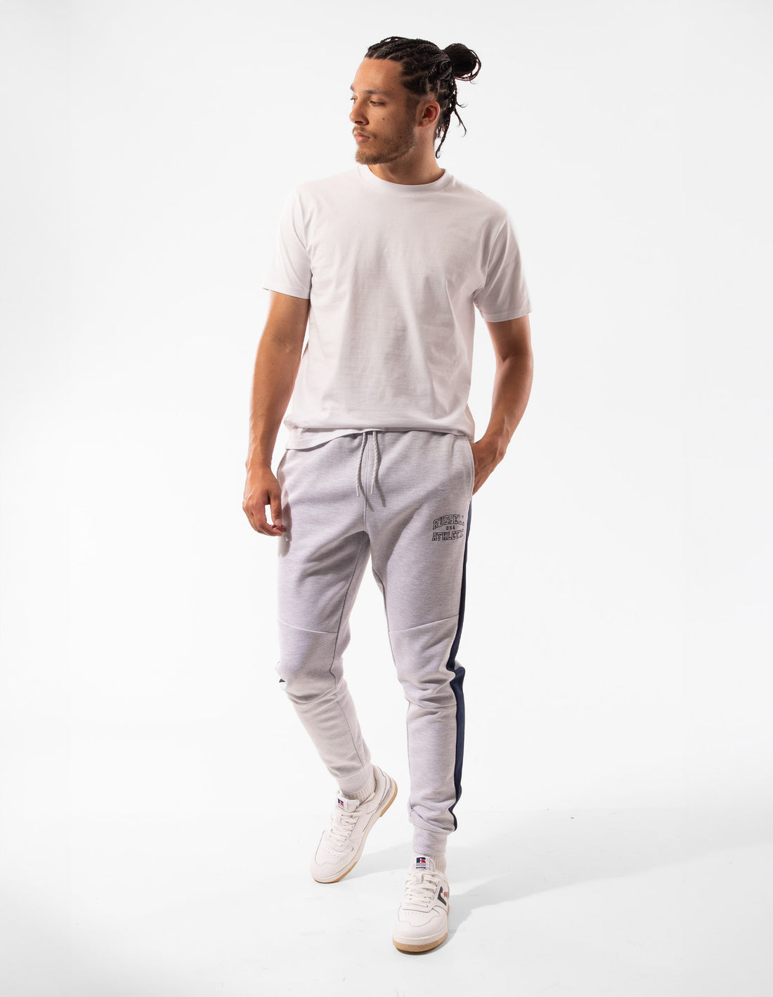 Pánské Track pants Russell Athletic Hellcat Bílé | CKH-397201