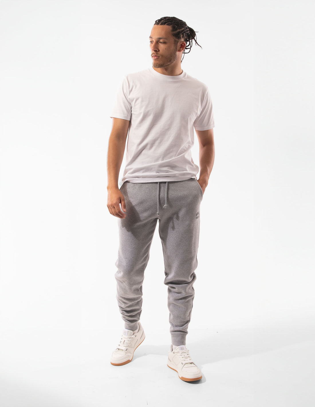 Pánské Track pants Russell Athletic Originals Small Arch Cuff Šedé | TYD-192307