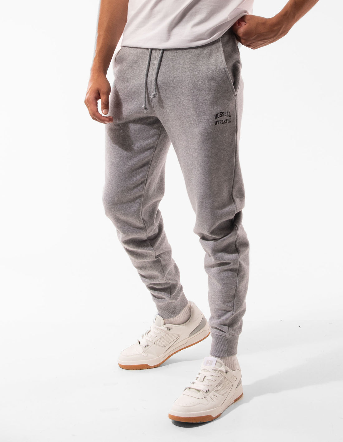 Pánské Track pants Russell Athletic Originals Small Arch Cuff Šedé | TYD-192307