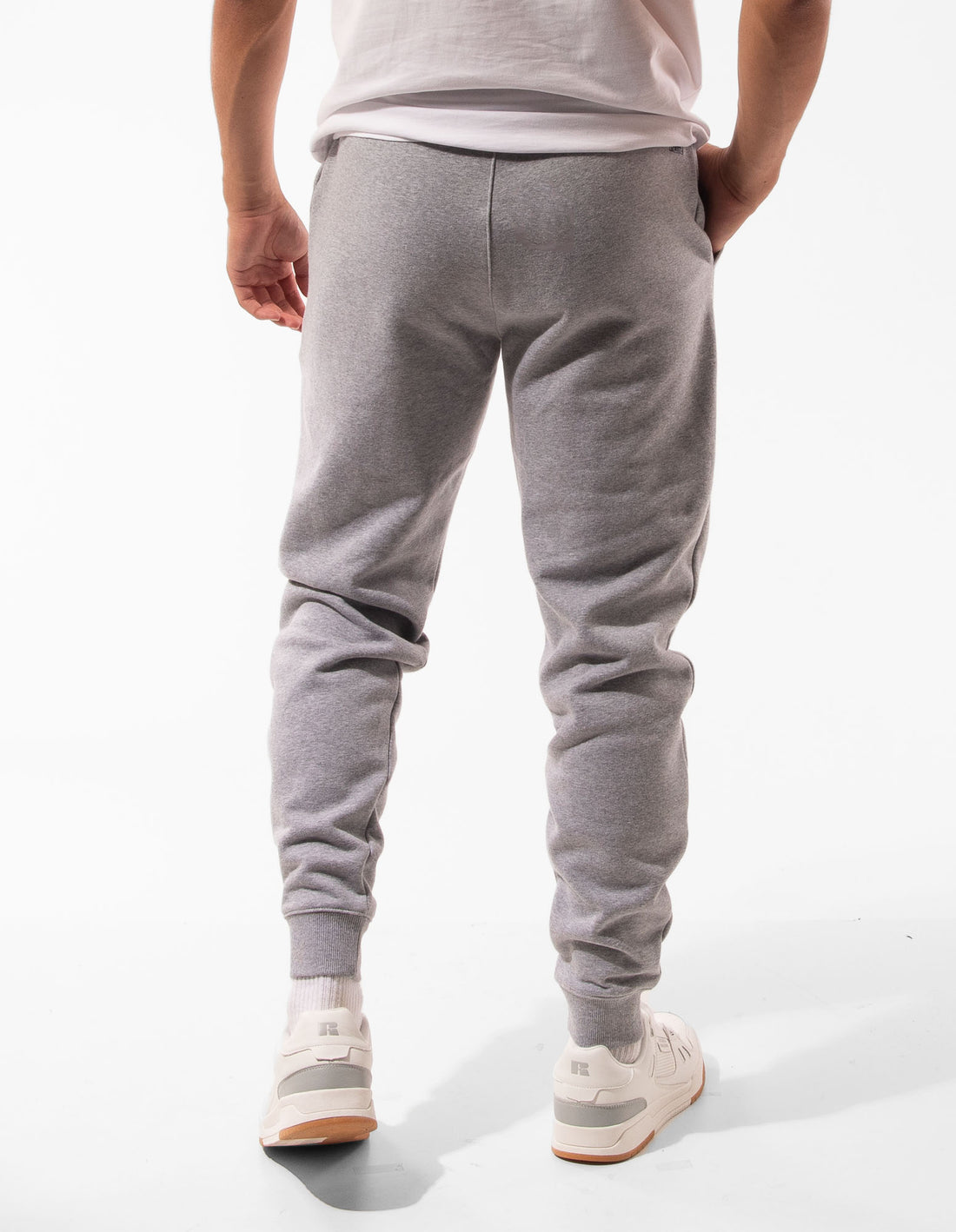 Pánské Track pants Russell Athletic Originals Small Arch Cuff Šedé | TYD-192307