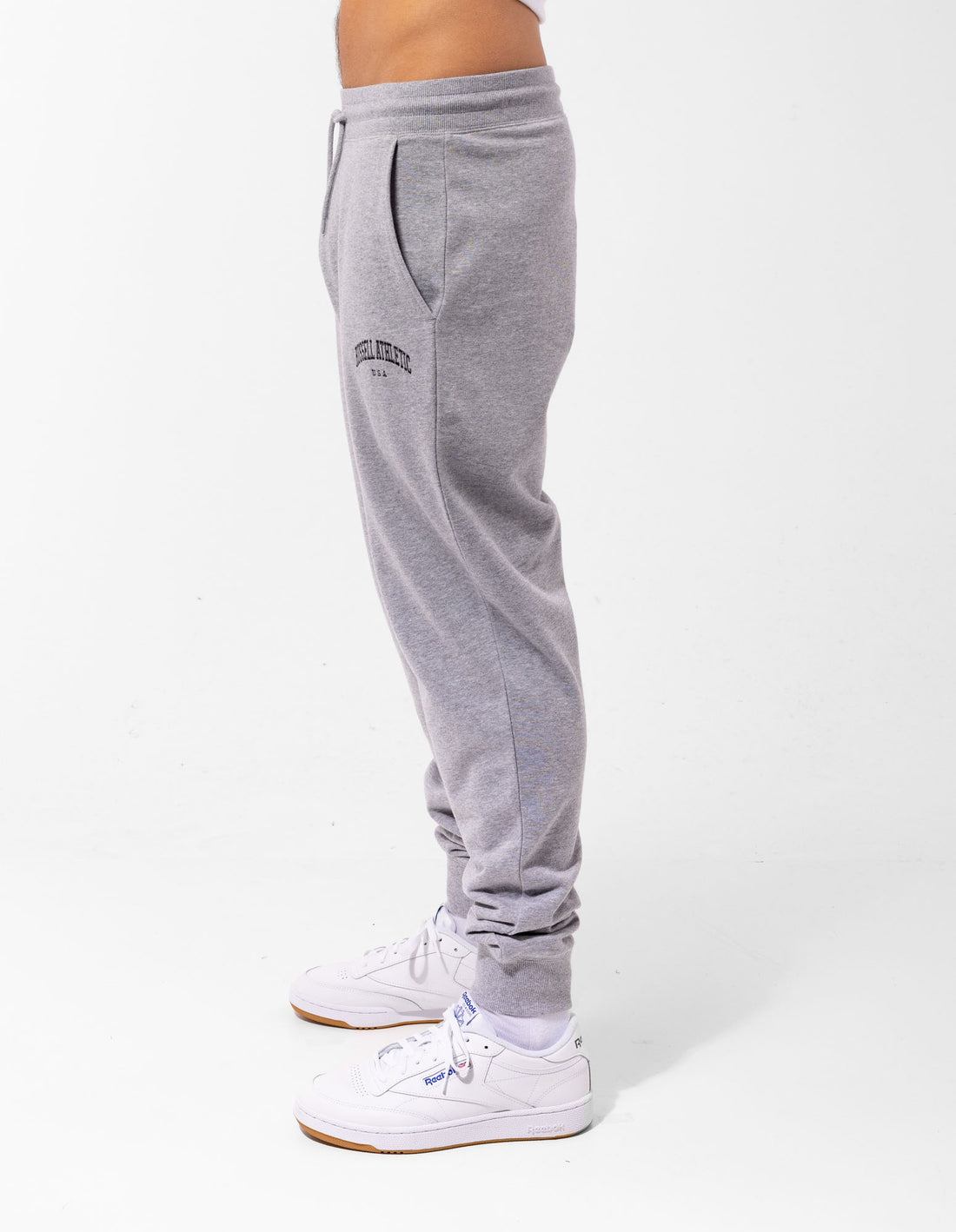 Pánské Track pants Russell Athletic Originals Big Arch Unbrushed Cuffed Šedé | OCX-714036