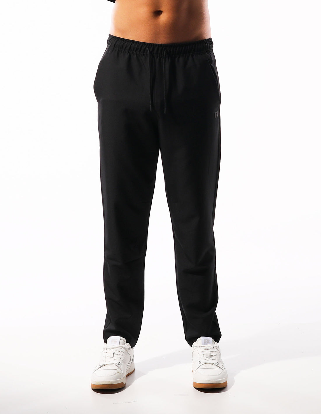 Pánské Track pants Russell Athletic R Logo Active Stretch Černé | IOZ-819476