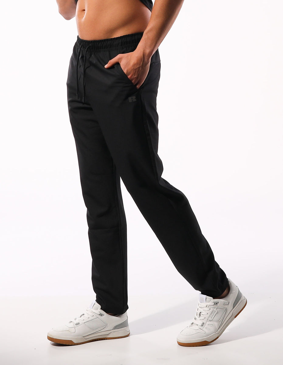 Pánské Track pants Russell Athletic R Logo Active Stretch Černé | IOZ-819476