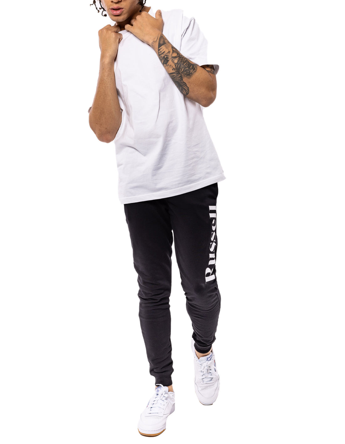 Pánské Track pants Russell Athletic Serif Athletic Černé | NCT-875206