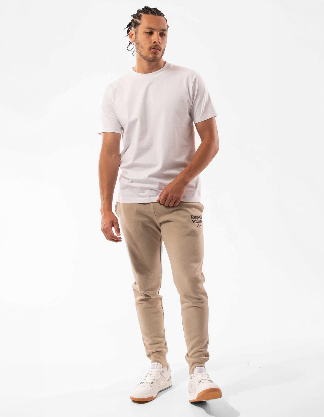 Pánské Track pants Russell Athletic Serif Hnědožlutý | LVN-693054