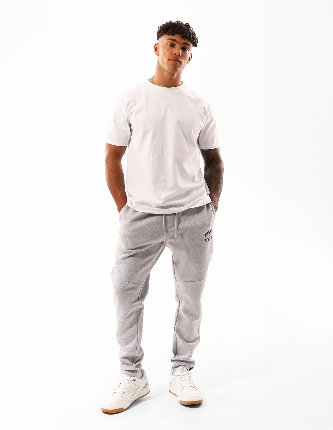 Pánské Track pants Russell Athletic Sirocco Šedé | CNE-741236