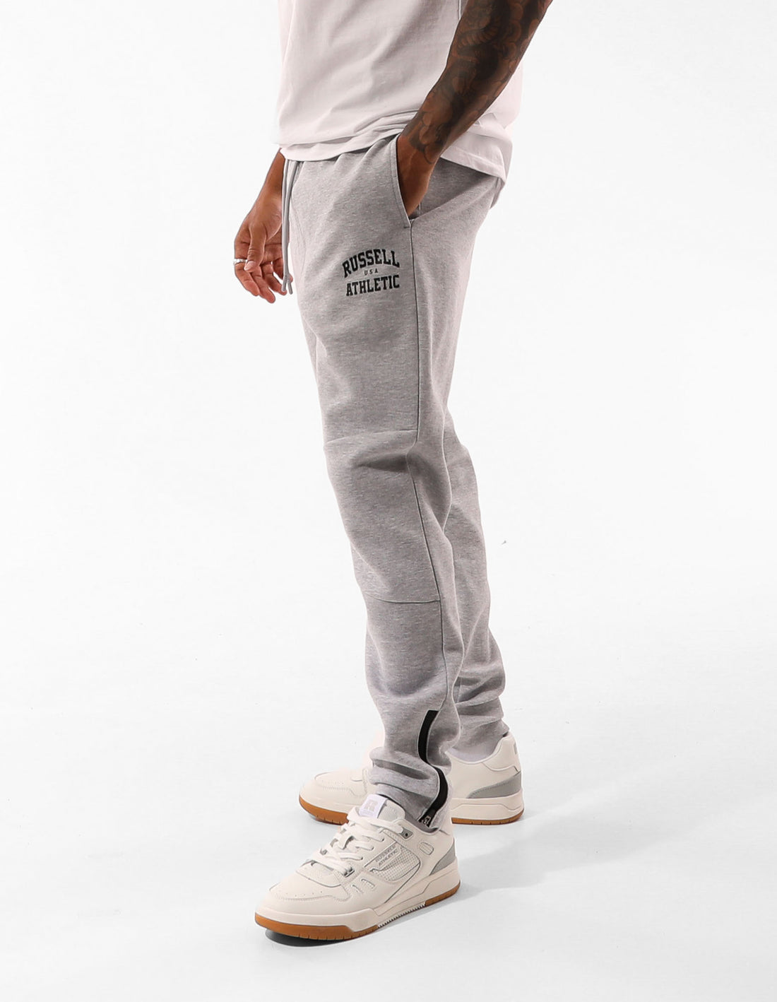 Pánské Track pants Russell Athletic Sirocco Šedé | CNE-741236