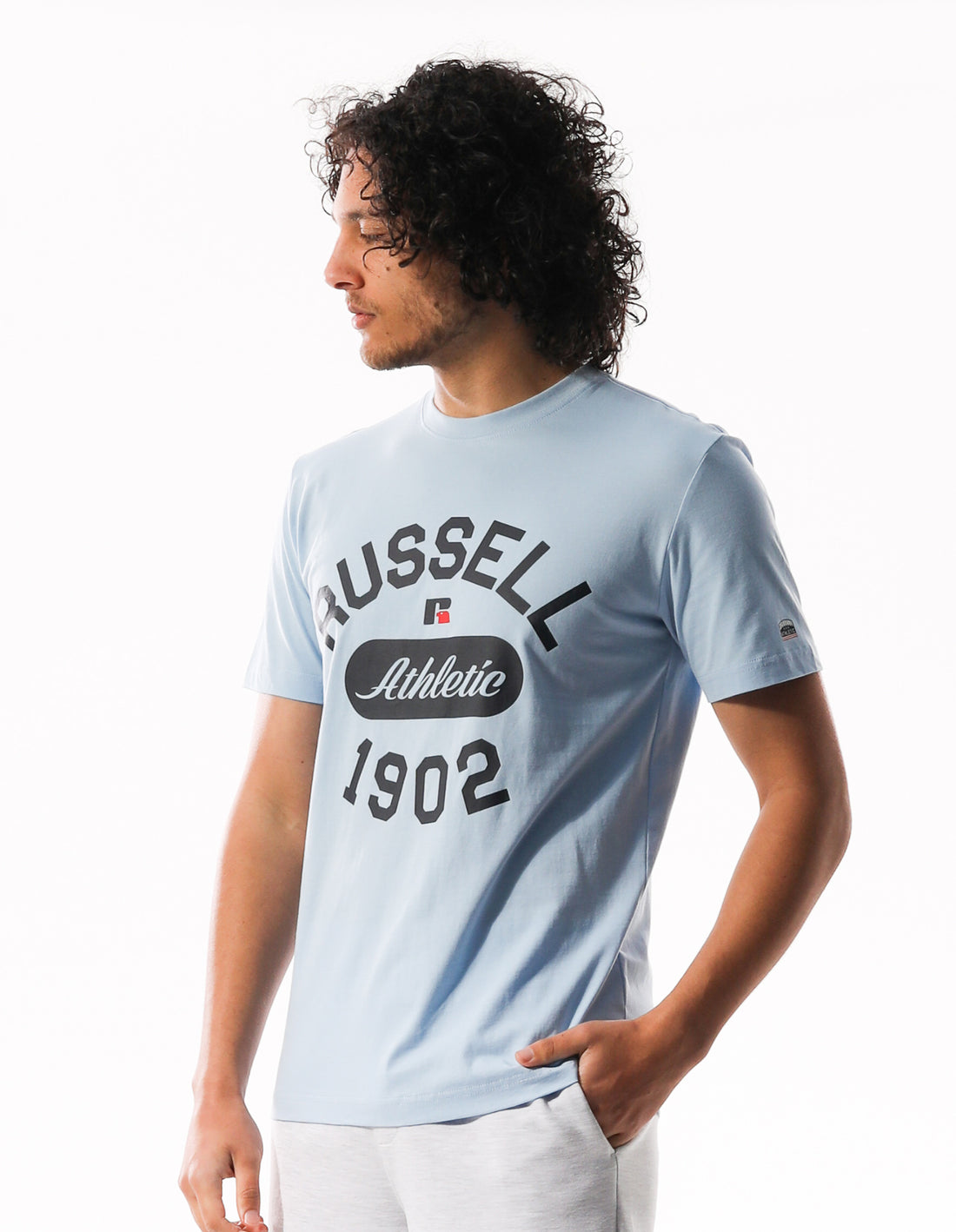 Pánské Tričko Russell Athletic 1902 Flock Blankyt | NKT-293860