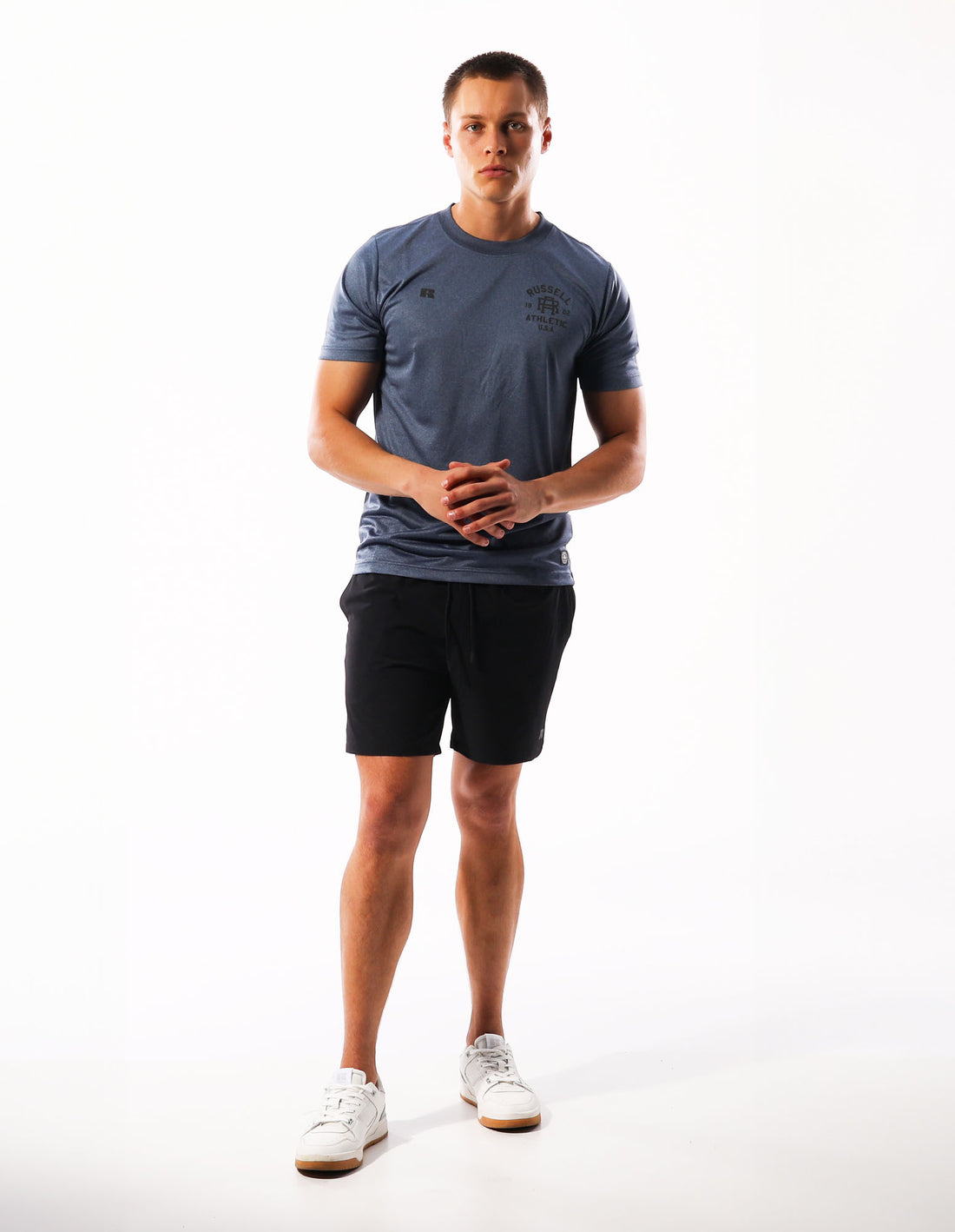 Pánské Tričko Russell Athletic Active Tmavě Blankyt | HIV-715682