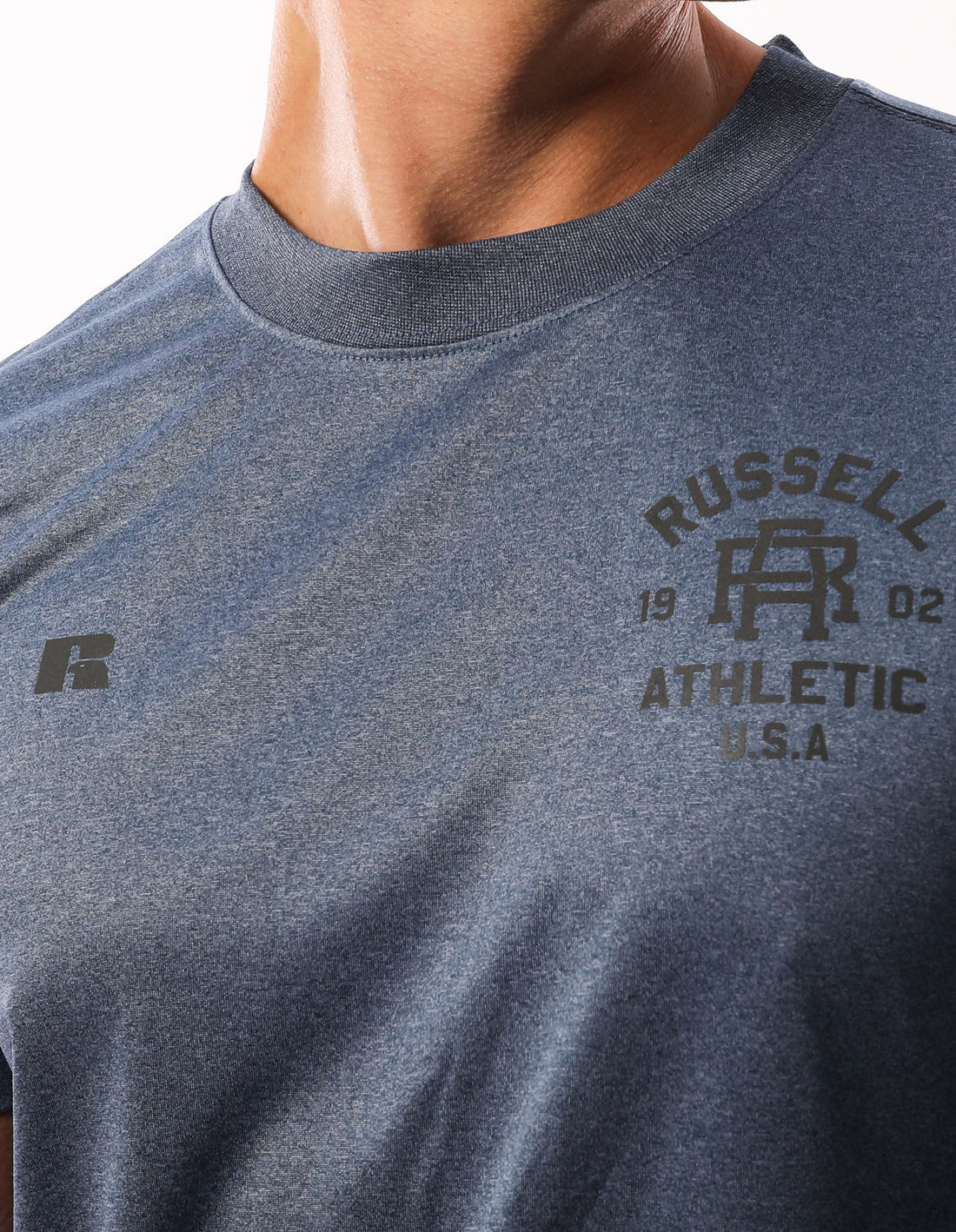 Pánské Tričko Russell Athletic Active Tmavě Blankyt | HIV-715682