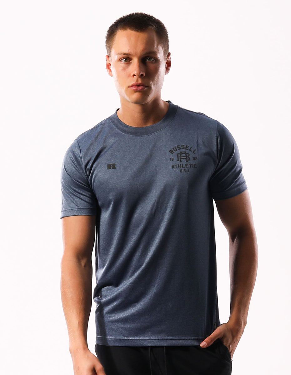 Pánské Tričko Russell Athletic Active Tmavě Blankyt | HIV-715682