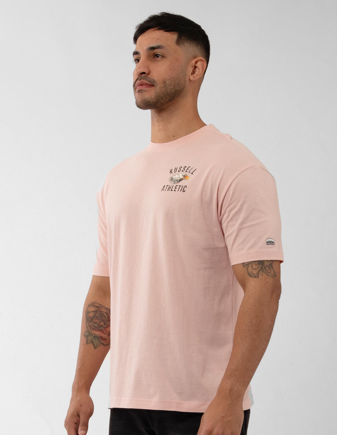 Pánské Tričko Russell Athletic Big Boss Eagle Růžové | FHN-682715