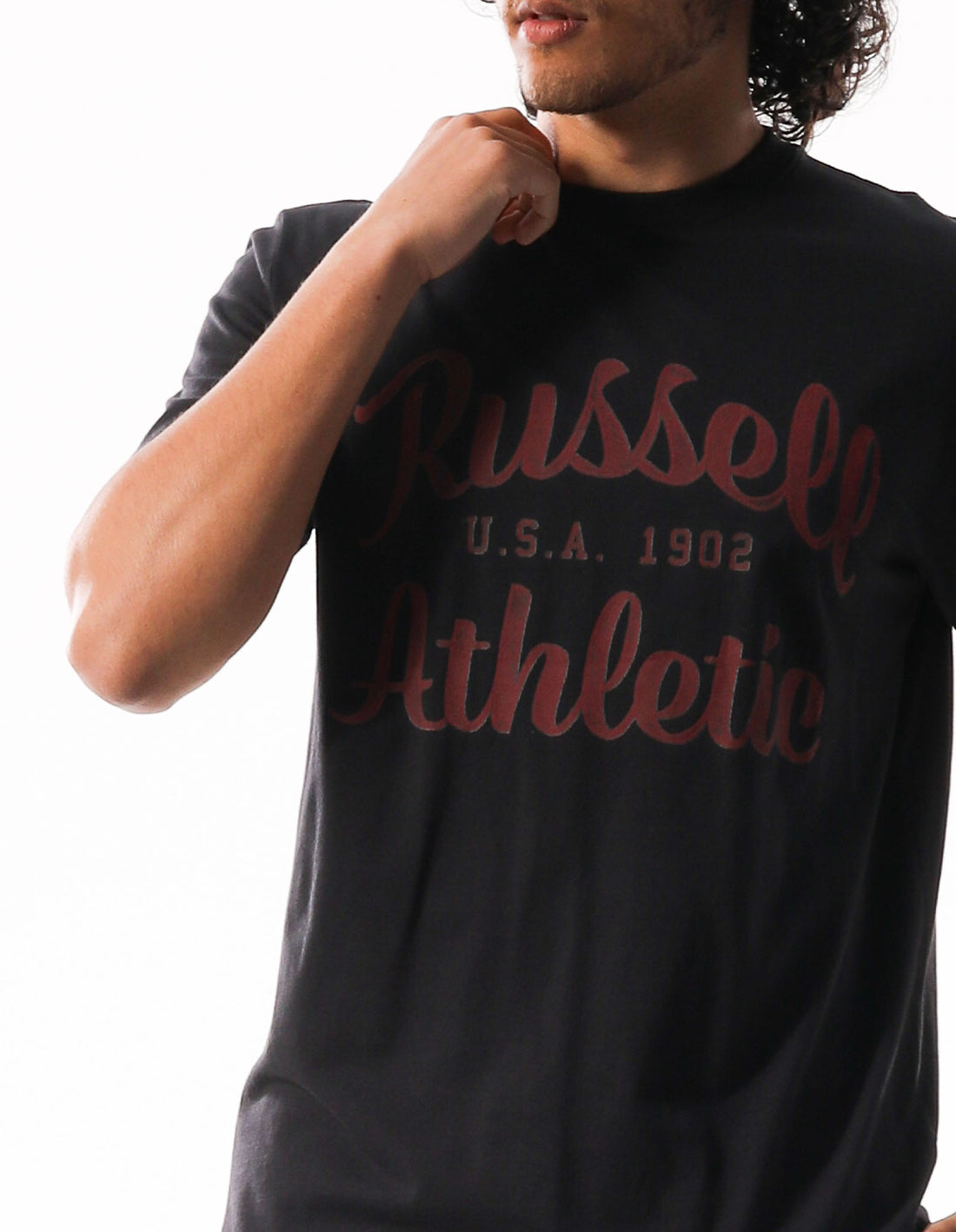 Pánské Tričko Russell Athletic Distressed Arch Šedé | UNW-603148