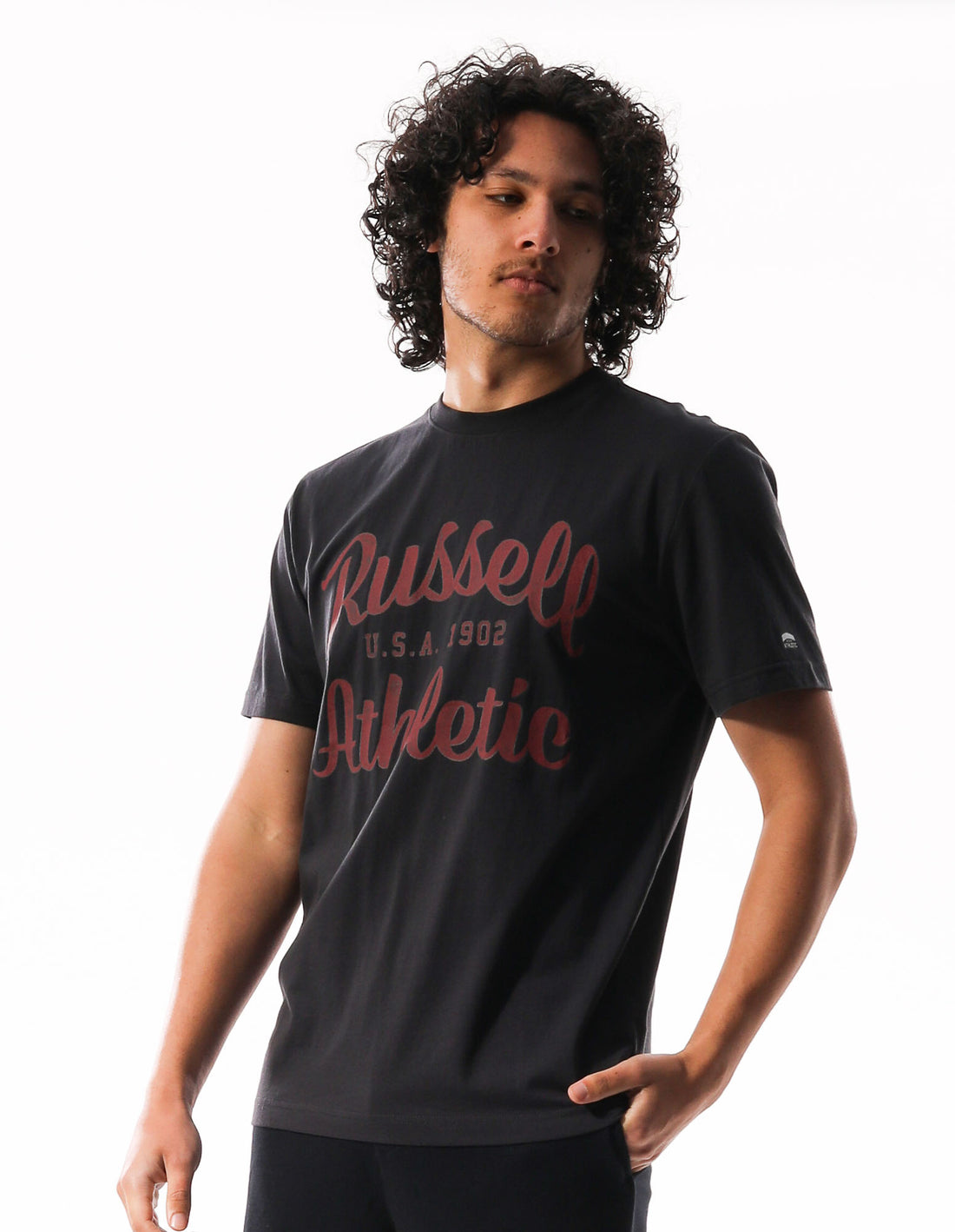 Pánské Tričko Russell Athletic Distressed Arch Šedé | UNW-603148