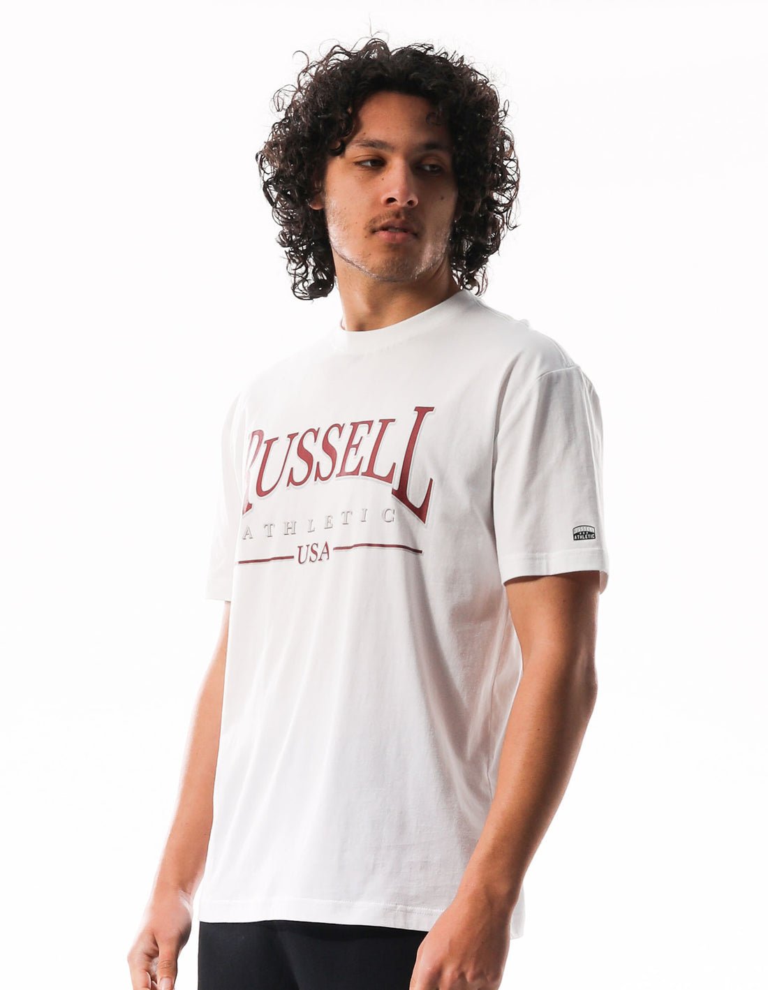 Pánské Tričko Russell Athletic Glendale Oversized Bílé | VFK-418637