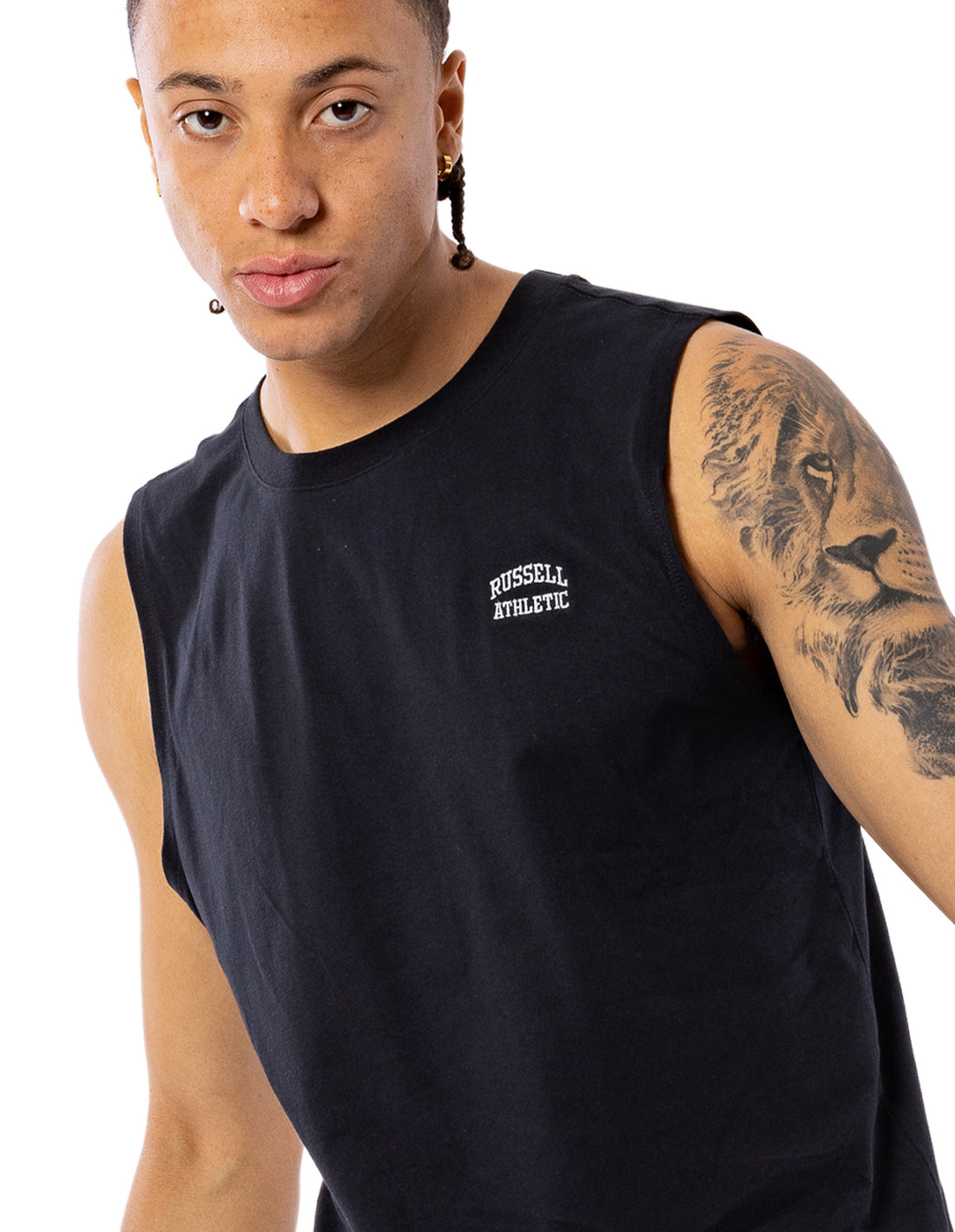 Pánské Tričko Russell Athletic Originals Muscle Černé | FIL-350698