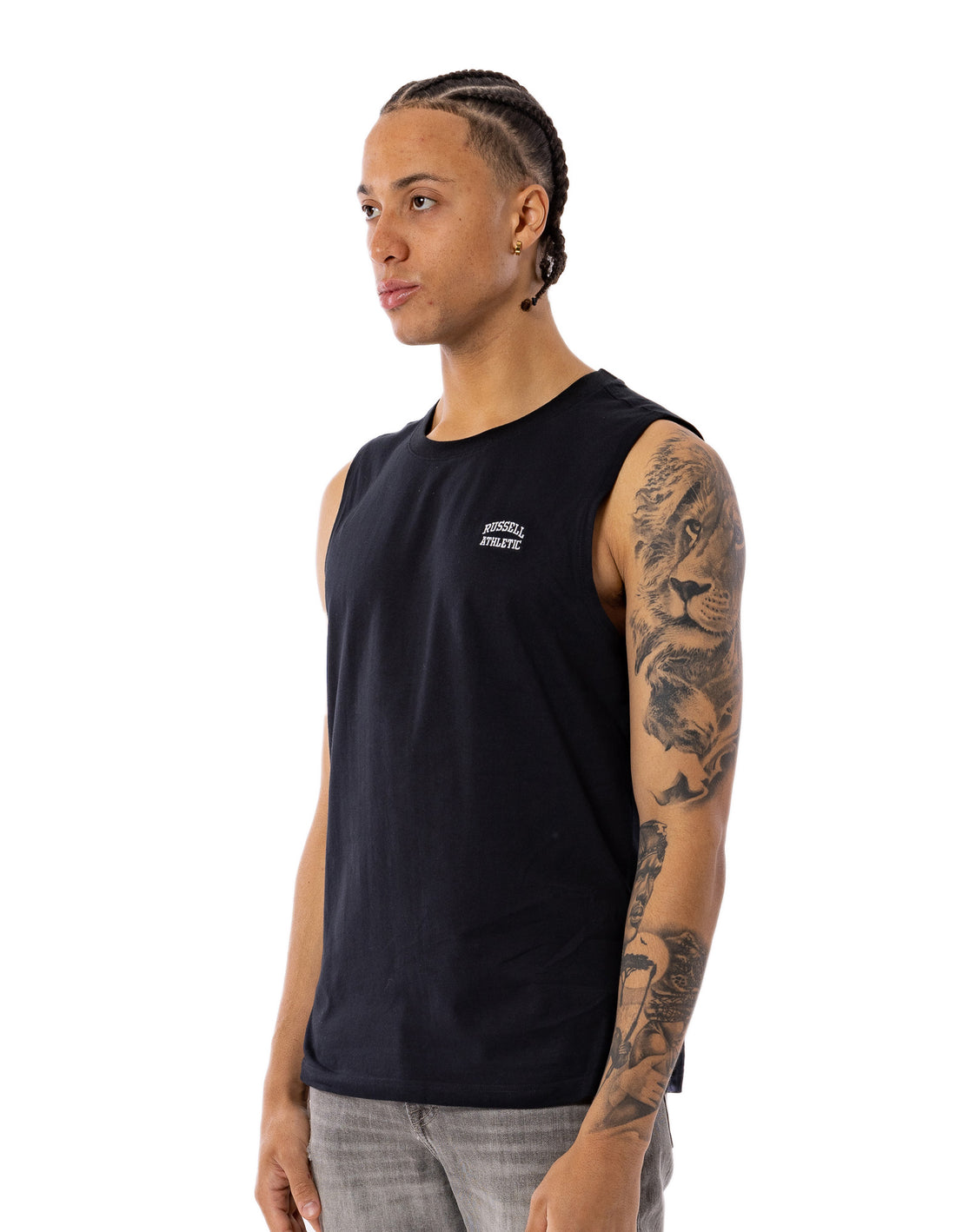 Pánské Tričko Russell Athletic Originals Muscle Černé | FIL-350698