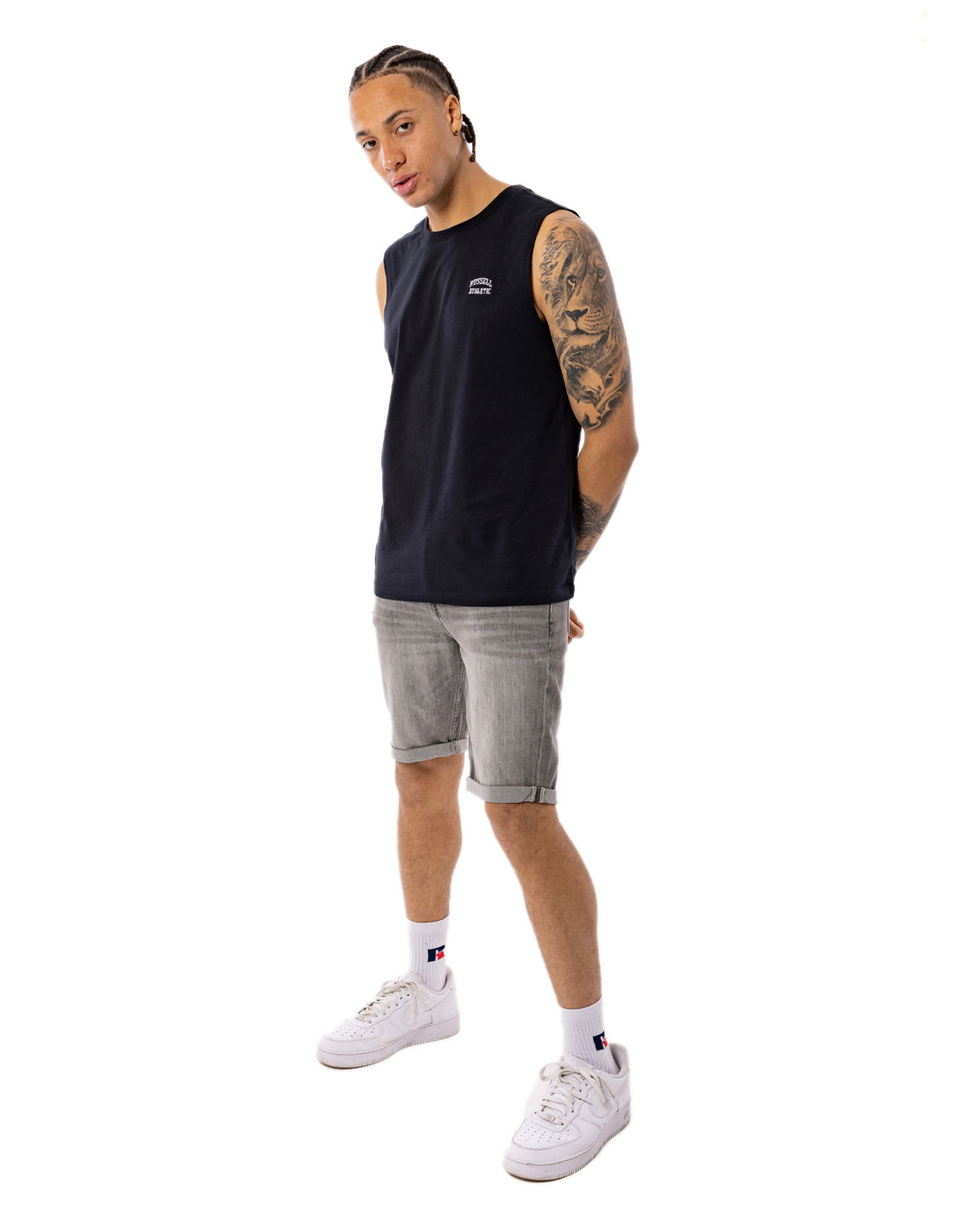 Pánské Tričko Russell Athletic Originals Muscle Černé | FIL-350698