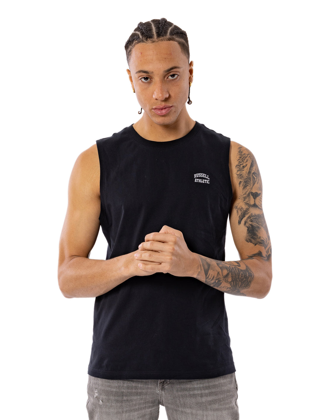 Pánské Tričko Russell Athletic Originals Muscle Černé | FIL-350698