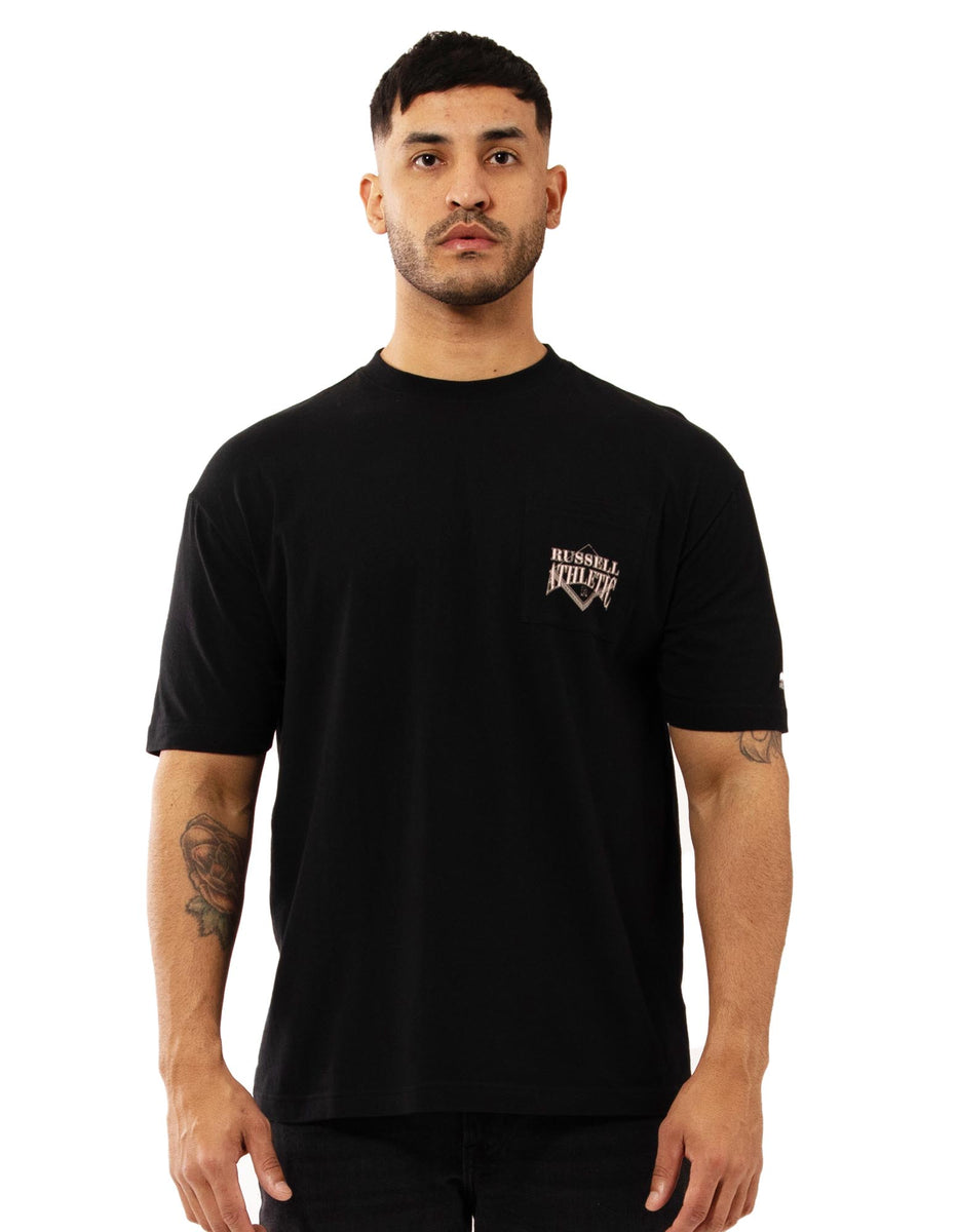 Pánské Tričko Russell Athletic Outfitters Pocket Černé | NDG-140586