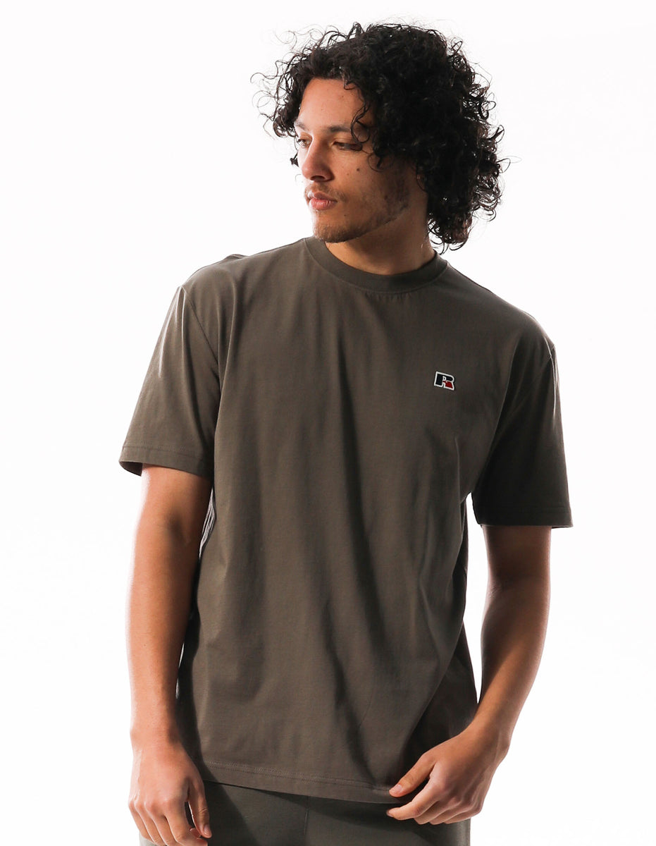 Pánské Tričko Russell Athletic R Logo Slouch Hnědé | LOT-738615
