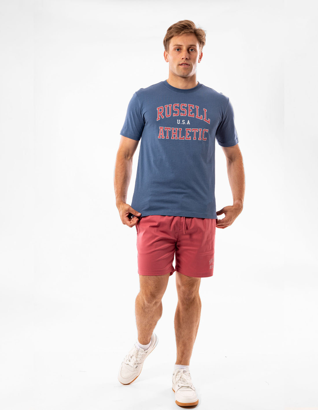 Pánské Tričko Russell Athletic Samson Tmavě Blankyt | HTG-609835