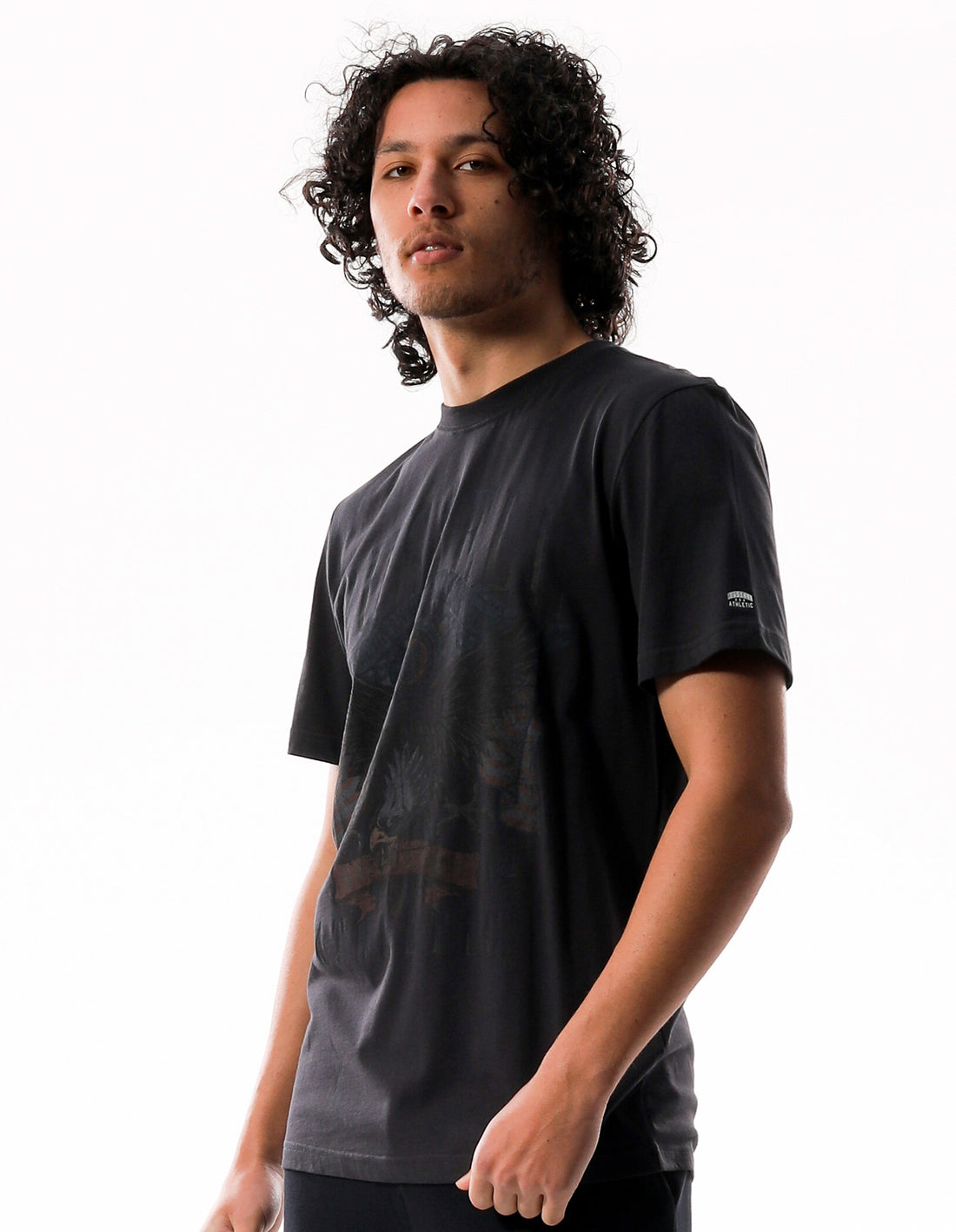 Pánské Tričko Russell Athletic Screaming Eagle Slouch Šedé | GHU-378249