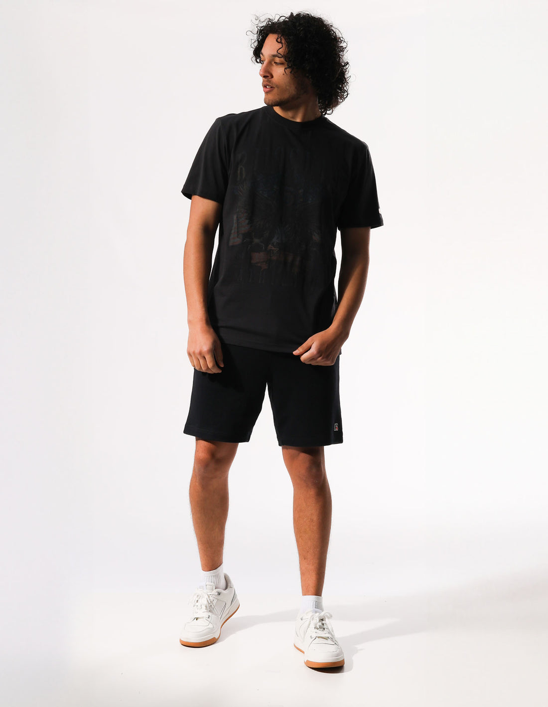 Pánské Tričko Russell Athletic Screaming Eagle Slouch Šedé | GHU-378249